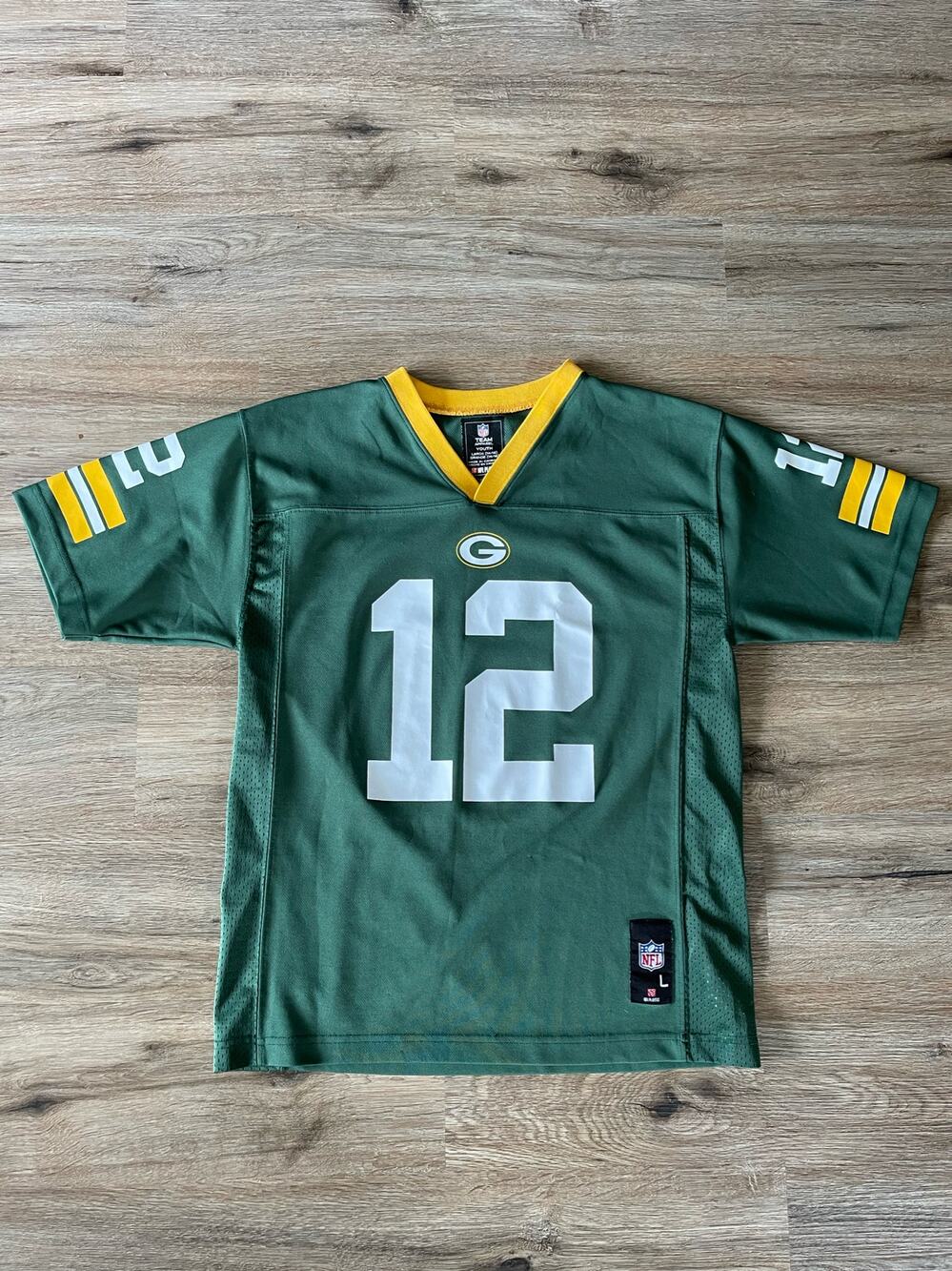 Green Bay Packers Aaron Rodgers Youth Jersey Size Large